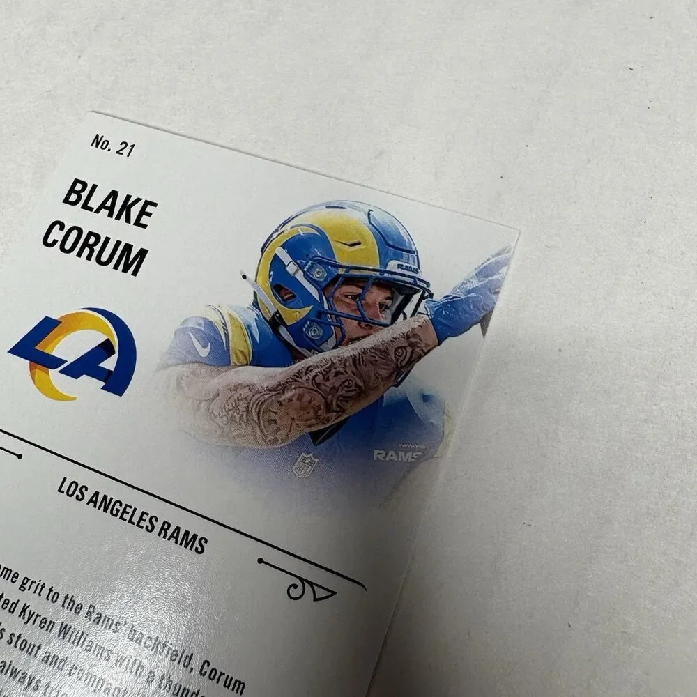 2024 Panini Contenders Rookie Stallions Blake Corum #21 (RC) LA Rams Rookie Card - Picture 6 of 6